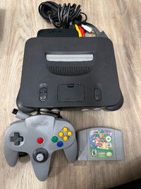 Nintendo 64 W/ Controller Hookups & Super Mario 64