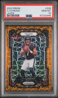 2023 Panini Prizm Lazer Rookie #339 C.J. Stroud! PSA 10!