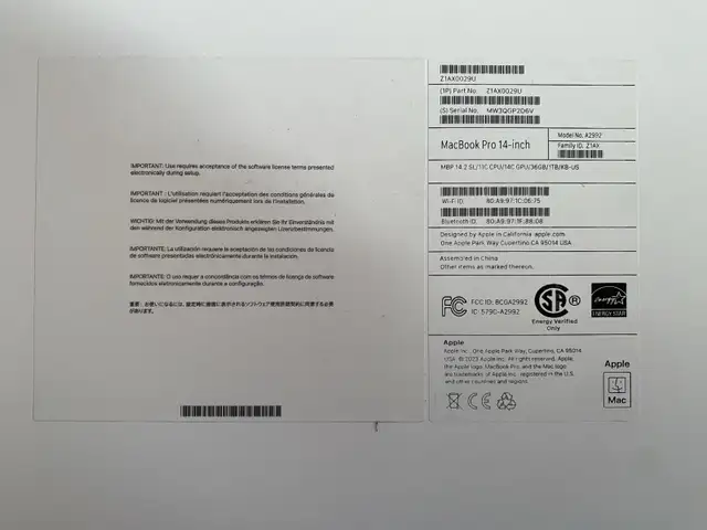 Original MacBook Pro 14 Box in Laptop Accessories in Markham / York Region - Image 4