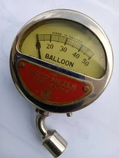 HARD FIND VINTAGE MOTO METER TIRE TESTER BY BALLOON 1950, View more