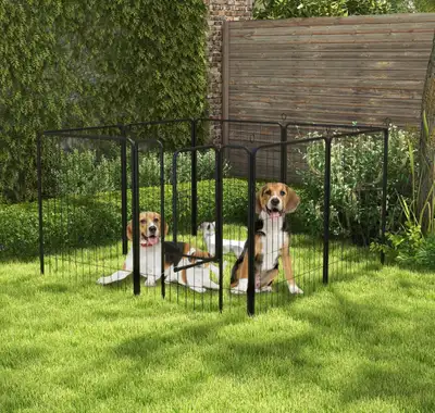 PawHut 8-Panel Heavy-Duty Dog Playpen, View more