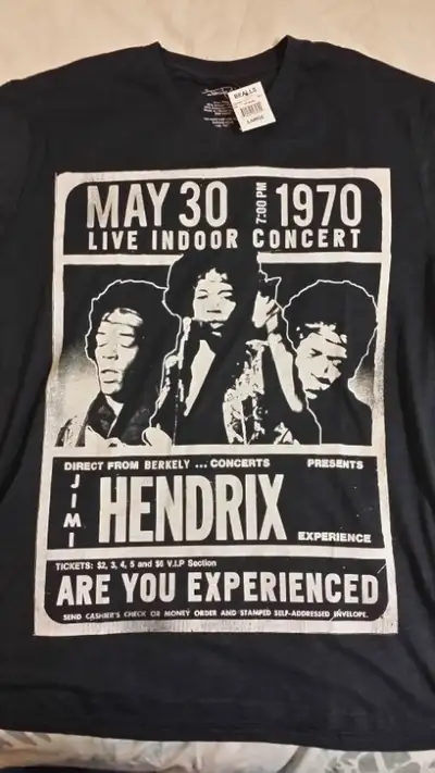JIMI HENDRIX T-SHIRT 1970 BERKELEY CONCERT SIZE LGR, View more