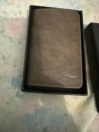 P-Magga Brown Wallet with Box, View more