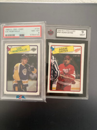 1988-89 OPC hockey set set 2 graded cards