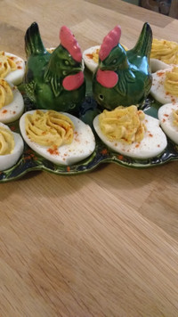 Vintage Devilled Egg platter