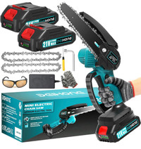 Mini Chainsaw Cordless 6-Inch with 2 Battery, brand new