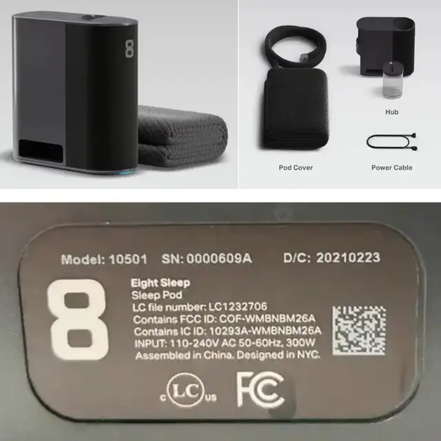 8 Eight Sleep Pod 3 Cover + Hub (FULL Size) + Extra Cover in Bedding in Burnaby/New Westminster - Image 6