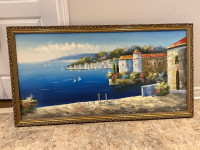 Large Oil Painting Framed