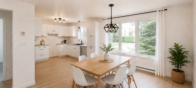 Spacieux logement sur deux étages de 1700 p2 offrant : • 4 chambres à coucher • 2 salles de bain • 1...