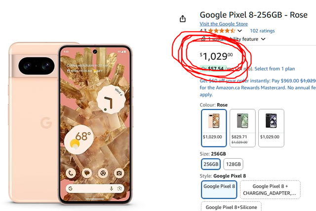 Google Pixel 8-256GB - Rose Gold (brand new box sealed) in Cell Phones in Guelph - Image 5