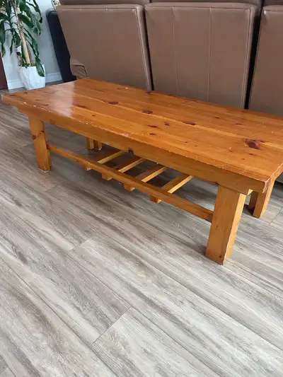 pine coffee table, View more