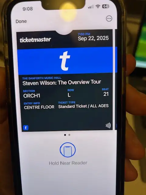 2 tickets to Steven  Wilson concert63793683830403120