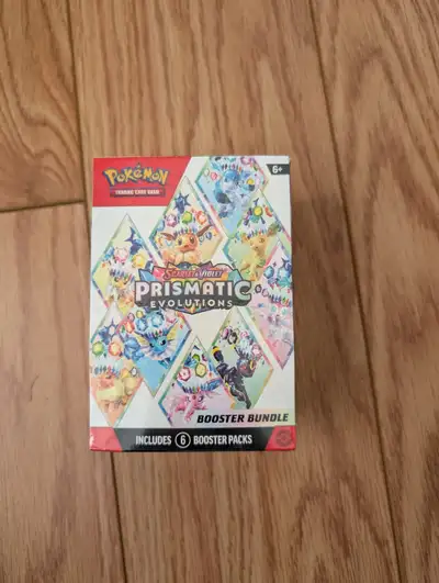 BNIB- Pokemon Scarlet Violet Prismatic Evolutions Booster Bundle, View more