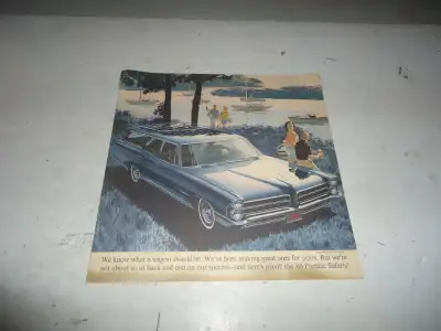 1965 American Pontiac Station Wagons Brochure. Good Condition. See Pictures. $10.00 picked up. Can m...