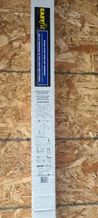 Folding Door Hardware Set in White, 36 Inch