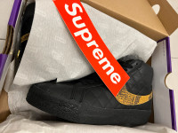 Supreme Nike SB Blazer Mid QS Black DV5078-001 Size 9 Mens