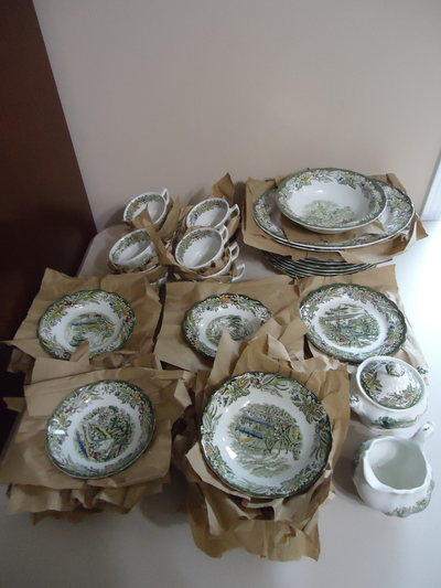 Heritage by Ridgway 63 piece plates bowls cups saucers platters, View more