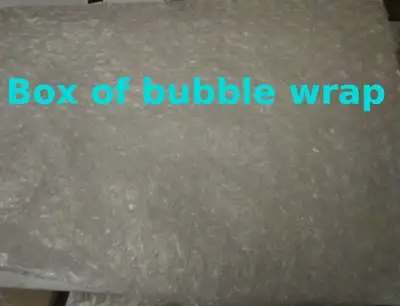 Big box of bubble wrap, View more