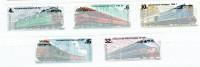U.R.S.S. (RUSSIE COMMUNISTE). et de 5 timbres  "LOCOMOTIVES".