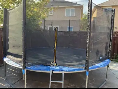 Trampoline with Enclosure and Ladder, View more