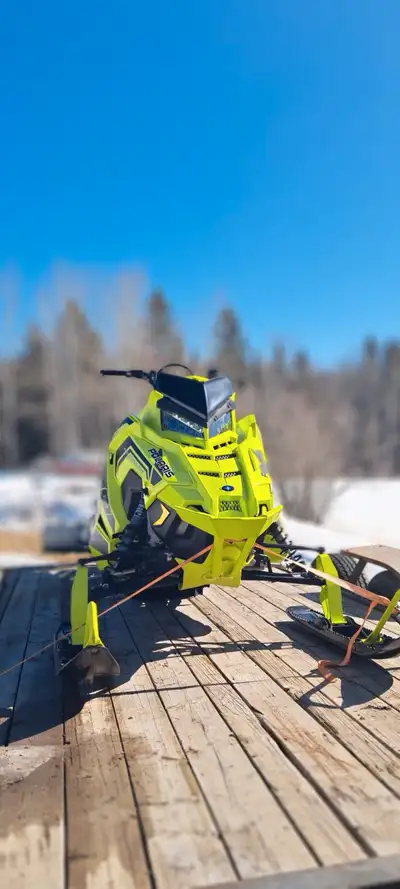 2018 polaris pro rmk 800 axys chassis 155” track 3” paddles has tunnel bag have and mount for fuel c...