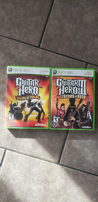 Guitar Hero 1 and 3 for Xbox 360