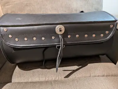 All leather. Great shape