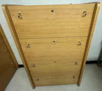 5 Drawer Wood Filing/Clothing Cabinet