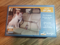 Kurgo Auto Zipline for Dogs, Adjustable Dog Safety Belt Leash