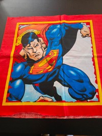 Licenced Superman pillow panel