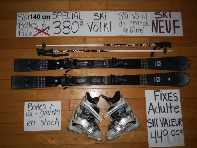 Ensembles kit de ski alpin et twin tip 140 143 144 145 146 cm in Ski in Saint-Hyacinthe - Image 9