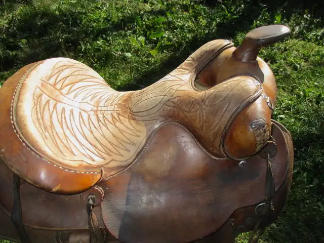 15" Bona Allen saddle, made in USA in Equestrian & Livestock Accessories in Dawson Creek - Image 6
