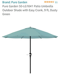 Pure Garden 9ft patio umbrella 