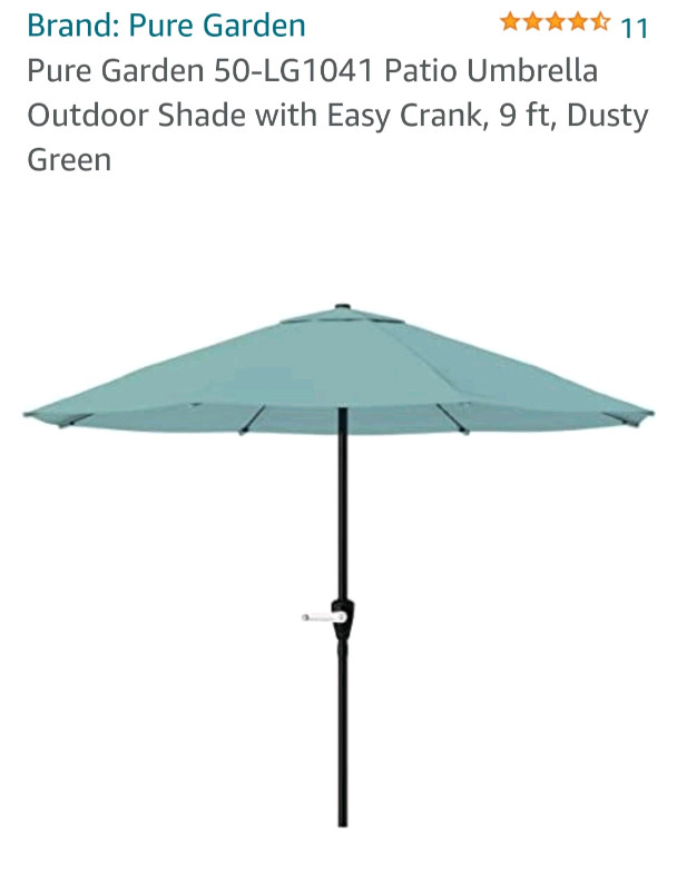 Pure Garden 9ft patio umbrella  in Patio & Garden Furniture in Windsor Region