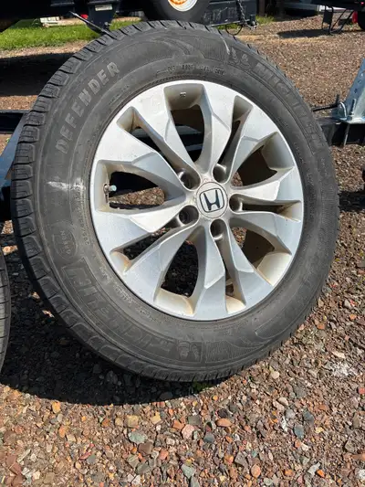 Tires still have a little life in them. A set of winter rims possibly.