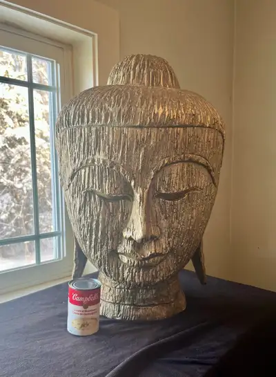 Huge Buddha Head Sculpture – Modern Décor, View more