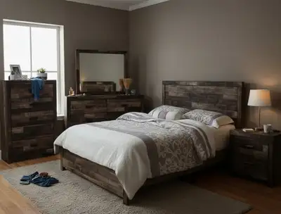 Queen size bed new bedroom set, View more