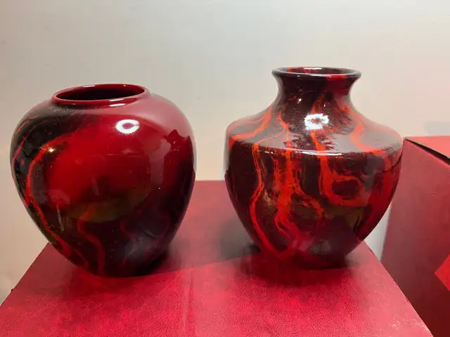 Royal Doulton Archives Burslem Artwork Flambé Vases628632581372181216