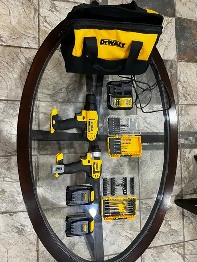 DEWALT 20V MAX Cordless Drill and Impact Driver with 2 Bit Sets, View more