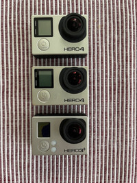 3 Go Pro Cameras Plus All Accessories [Excellent Condition]: