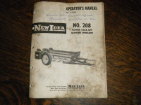 New Idea 208 Power Take off Manure Spreader Operators Manual 66