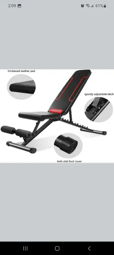 Magic Fit Weight Bench brand new in box, View more