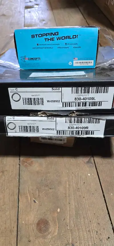 Rear drilled slotted rotors that fit many applications part numbers, rotors, 830-40109R, 830-401-09L...