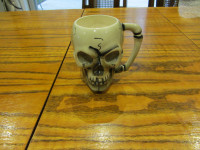 Vintage  70s Skull Coffee Cup  Mug Gothic Made In Japan