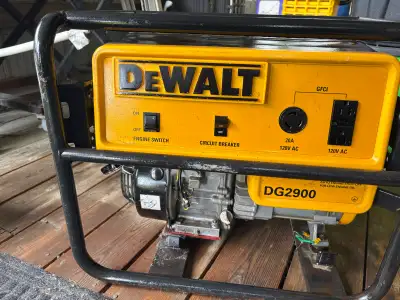 I am selling a DeWalt Honda powered generator. It's a reliable unit ready to power your projects or...