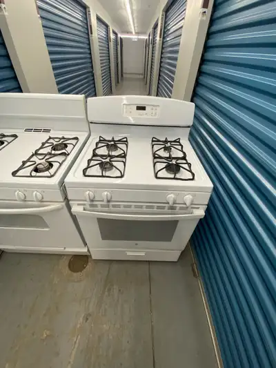2 WHITE GAS RANGES AVAILABLE , View more