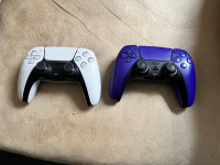 PS5 controllers, two. 