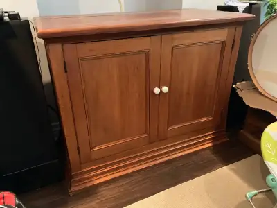 Antique Pine Sideboard or Storage Cabinet, View more