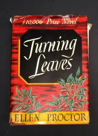 Turning Leaves 1942 first edition hardcover Ellen Proctor novel