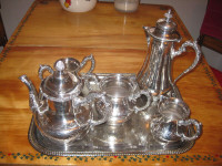 Silver tea service set